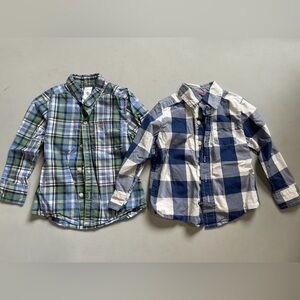 Toddler Plaid and Gingham Button Down Shirts